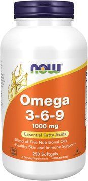 Вітаміни NOW Omega 3-6-9 250 капсул (4384300708) 1059999220 фото