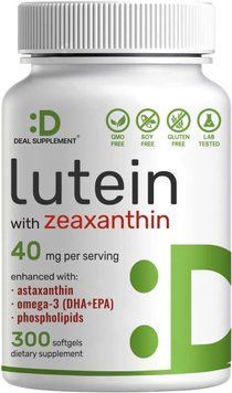 Витаминами для глаз Deal Supplement Lutein and Zeaxanthin 300 капсул 2391751324 фото
