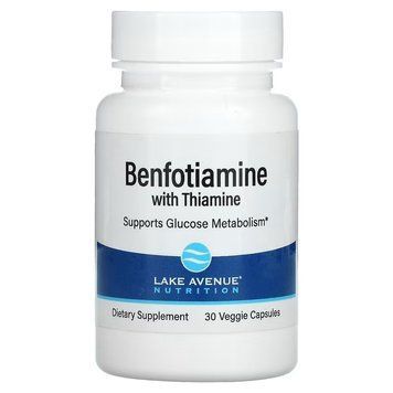Lake Avenue Nutrition Benfotiamine with Thiamine 30 капсул 1862726926 фото