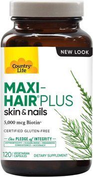 Country Life Maxi-Hair Plus 120 капсул (4384304009) 1546834161 фото
