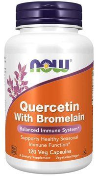 NOW Quercetin with Bromelain Veg Capsules 1295935589 фото