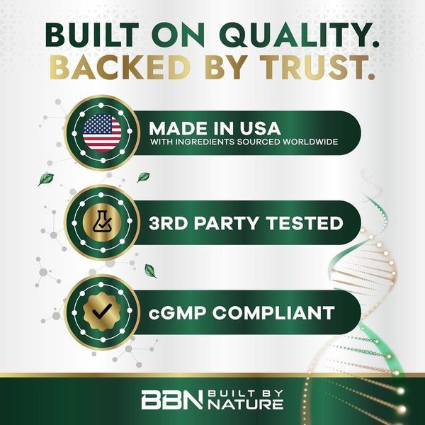 Домішка преміумкласу імунна та травна підтримка Built by Nature Probiotic 60 Billion CFU 90 капсул 2856956562 фото