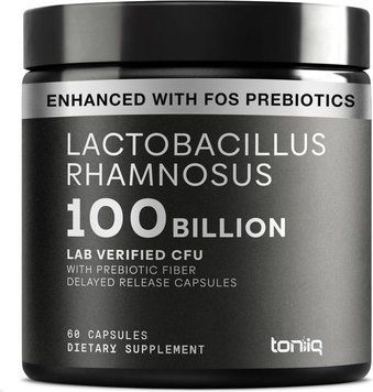 Домішка преміумкласу підтримка травлення й імунітету Toniiq Lactobacillus Rhamnosus 100 Billion 60 капсул 43819539002 фото