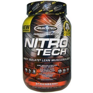 Протеин MuscleTech Nitro-Tech 907 г Клубника (4384300786) 4384300786 фото