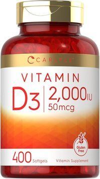 Домішка преміумкласу вітамін D Carlyle Vitamin D3 2000IU 400 капсул 2567454095 фото