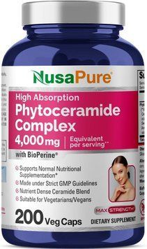 Фітоцерамідний комплекс преміумкласу NusaPure Phytoceramide Complex 200 капсул 2256140349 фото