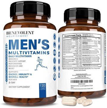Преміальний вдосконалений комплекс мультивітамінів Benevolent Nourishment Multivitamin for Men 120 капсул 2115016638 фото