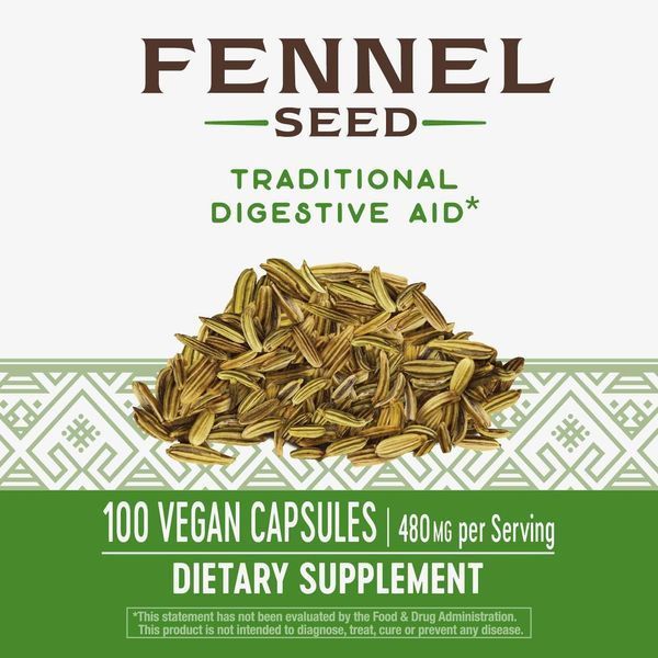 Традиционное средство для нормализации пищеварения Nature's Way Fennel Seed 100 капсул 4384305844 фото