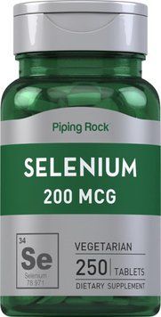 Селен Piping Rock Selenium 200mcg 250 таблеток 4382230234 фото