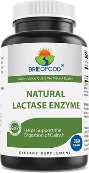Добавка премиум-класса для усвоения молочных продуктов Brieofood Lactase Enzyme 360 таблеток 2642470484 фото
