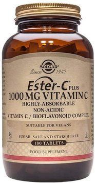 Витамины Solgar Ester-C Plus Vitamin C 1,000 мг 180 таблеток (4384302991) 1437160198 фото