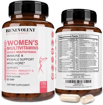 Преміальний вдосконалений комплекс мультивітамінів Benevolent Nourishment Multivitamin for Women 120 капсул 2115016639 фото