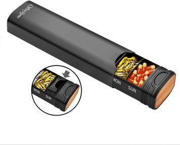 Премиальный контейнер для таблеток Serfeymi Aluminum Daily Pill Box Gray 2089162469 фото