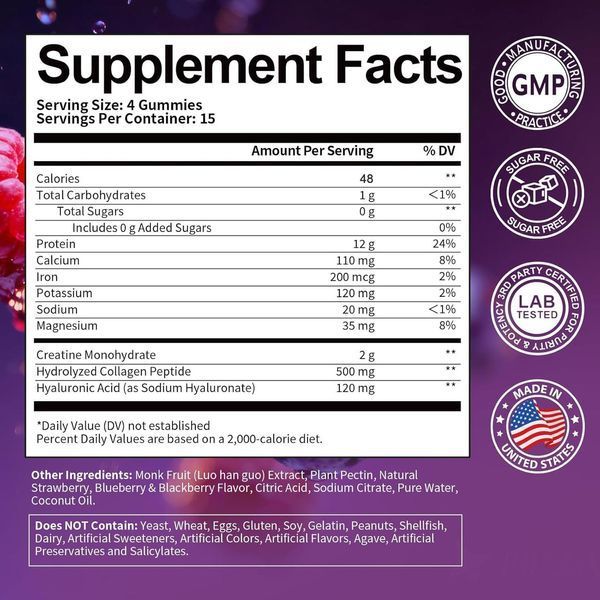 Домішка преміумкласу підтримка м'язів і енергії Totaria Whey Protein Gummies 60 таблеток 43819538757 фото