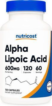 Альфа-липоевая кислота Nutricost Alpha Lipoic Acid 600mg 120 капсул 4384306062 фото