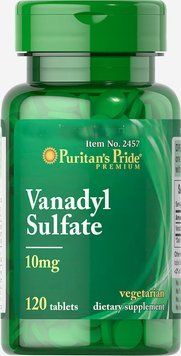 Спеціальний продукт Puritan's Pride Vanadyl Sulfate 10 mg 120 таблеток (4384301675) 1060003013 фото