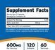 Альфа-липоевая кислота Nutricost Alpha Lipoic Acid 600mg 120 капсул 4384306062 фото 2