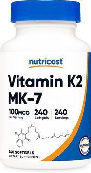 Витамин K2 Nutricost Vitamin K2 MK-7 240 капсул 2149970410 фото