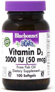 Вітаміни Bluebonnet Nutrition Vitamin D3 2000 IU 100 капсул (4384302942) 1437160150 фото