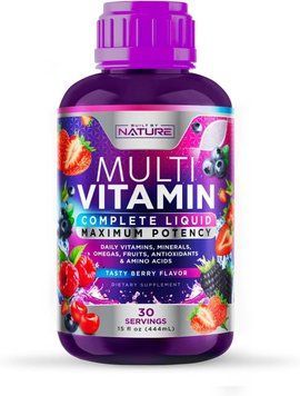 Добавка премиум-класса натуральные жидкие мультивитамины Built by Nature Multivitamin Liquid 444 мл 2857347956 фото