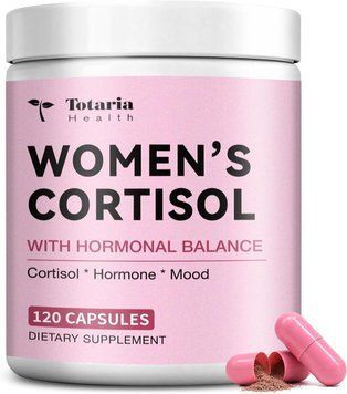 Домішка преміумкласу для гормонального балансу Totaria Women's Cortisol with Hormonal Balance 120 капсул 43819538759 фото