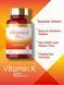 Добавка премиум-класса витамин K Carlyle Vitamin K 100 mcg 240 таблеток 4383639103 фото 3