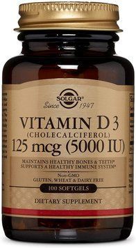 Витамины Solgar Vitamin D3 125 mcg (5,000 IU) 100 капсул (4384302803) 4384302803 фото