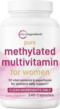 Домішка преміумкласу Micro Ingredients Methylated Multivitamin for Women 240 капсул 2745385927 фото