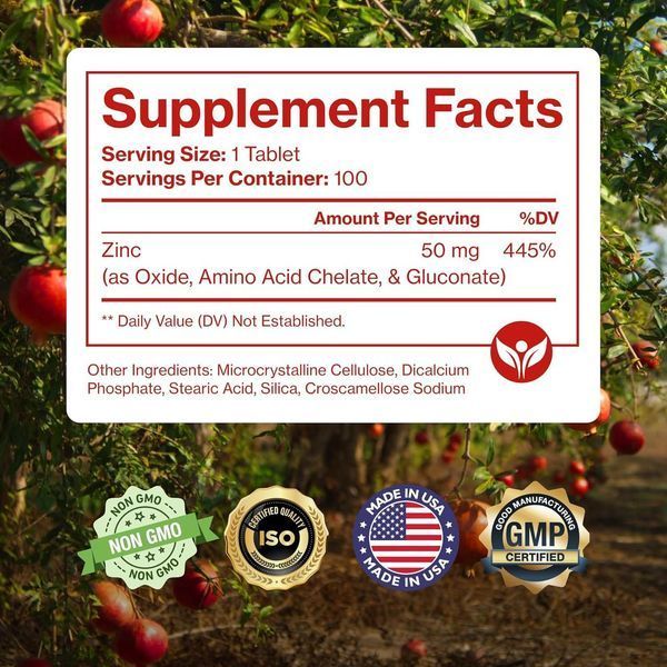 Добавка премиум-класса цинк Pure Micronutrients Mega Zinc 100 таблеток 2903449357 фото