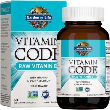 Витамины Garden of Life Vitamin Code RAW Vitamin E 60 капсул (4384304483) 4384304483 фото