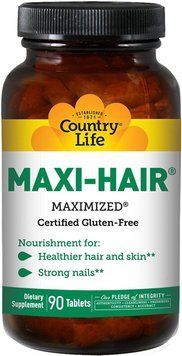 Вітаміни Country Life Maxi-Hair 90 таблеток (4384302779) 1437159944 фото
