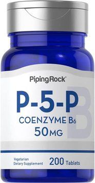 P5P біодоступна форма вітаміну B6 Piping Rock P5P Vitamin B6 200 таблеток 2953097389 фото