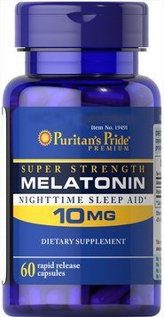 Спеціальний продукт Puritan's Pride Melatonin 10 mg 60 капсул (4384301607) 1060001423 фото