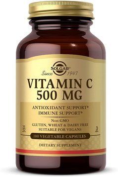 Витамины Solgar Vitamin C 500 мг 100 капсул (4384302989) 4384302989 фото