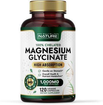 Добавка премиум-класса магний глицинат Built by Nature Magnesium Glycinate 1000mg 120 капсул 2855995082 фото
