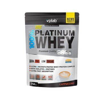 Протеин VPLab Platinum Whey 750 г Капучино (4384303132) 1437160407 фото