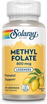 Биологически активная форма фолиевой кислоты Solaray Methyl Folate 800 mcg 60 таблеток 4384306068 фото