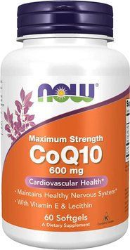Now Foods CoQ10 600 mg 60 капсул (4384304625) 1684743326 фото