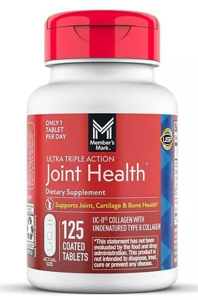 Підтримка здоров'я суглобів, хрящів і кісток Member's Mark Ultra Triple Action Joint Health 125 таблеток 2090297877 фото