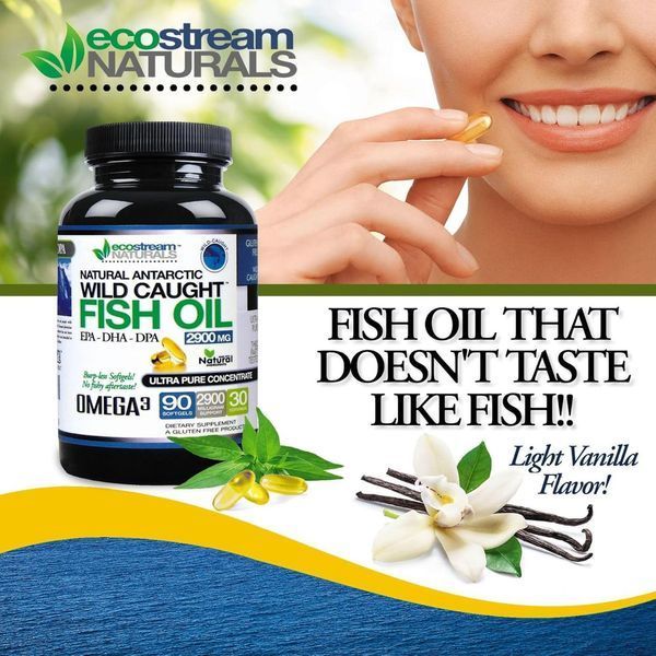 Добавка премиум-класса глубоководные концентрированные омега-3 ecostream Naturals Omega 3 Fish Oil DPA-EPA-DHA 2,900mg 90 капсул 4382625706 фото