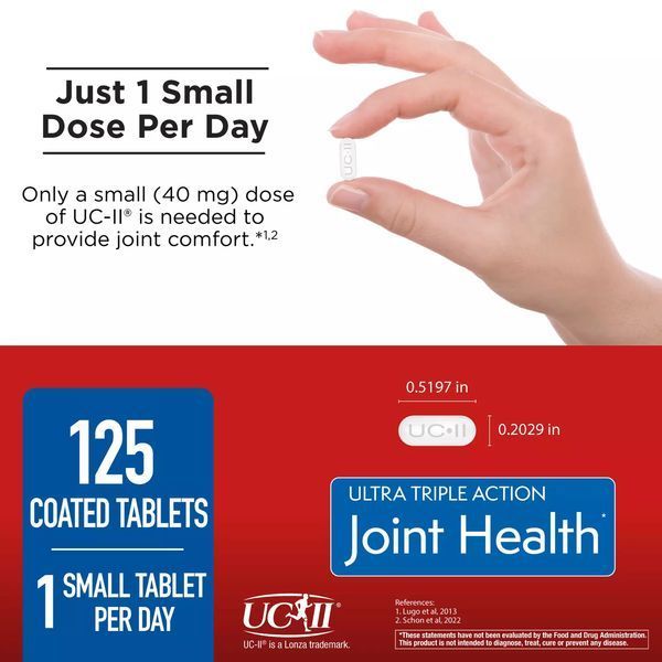 Підтримка здоров'я суглобів, хрящів і кісток Member's Mark Ultra Triple Action Joint Health 125 таблеток 2090297877 фото