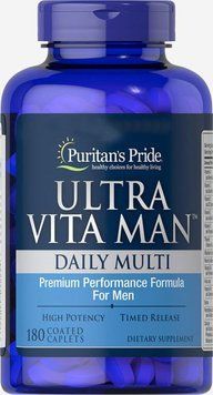 Вітаміни Puritan's Pride Ultra Vita Man Time Release 180 таблеток (4384301454) 1060001278 фото