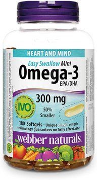 Специальный продукт Webber Naturals Omega-3 Mini 180 капсул (4384303459) 1437160750 фото
