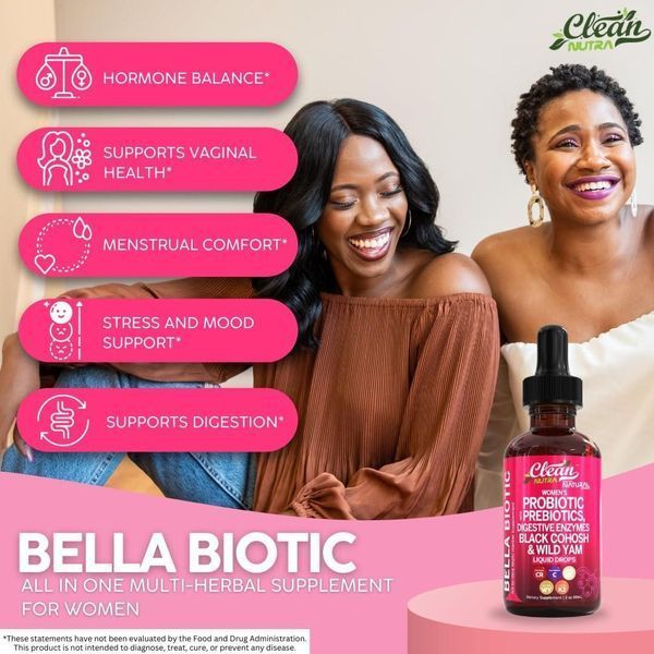 Добавка премиум-класса пробиотики для здоровья пищеварения Clean Nutraceuticals Liquid Probiotics for Women Drops 60 мл 4384307854 фото
