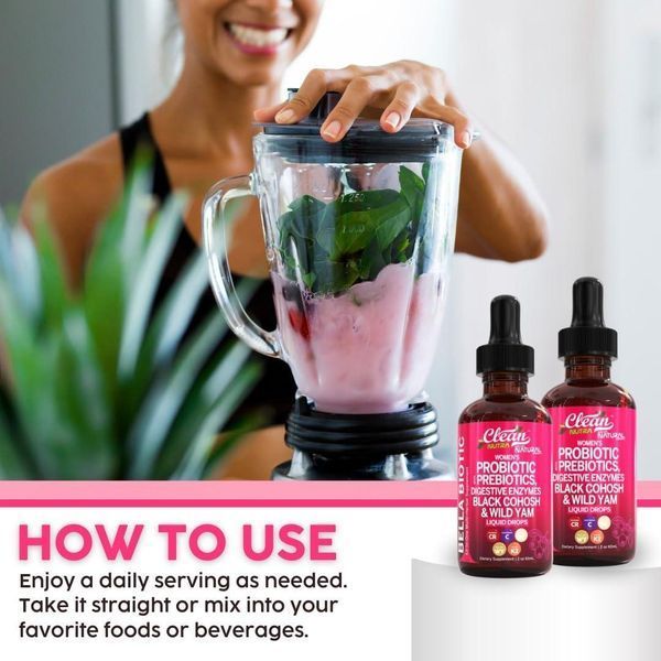 Добавка премиум-класса пробиотики для здоровья пищеварения Clean Nutraceuticals Liquid Probiotics for Women Drops 60 мл 4384307854 фото