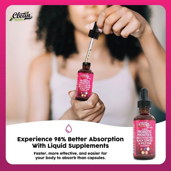 Добавка премиум-класса пробиотики для здоровья пищеварения Clean Nutraceuticals Liquid Probiotics for Women Drops 60 мл 4384307854 фото