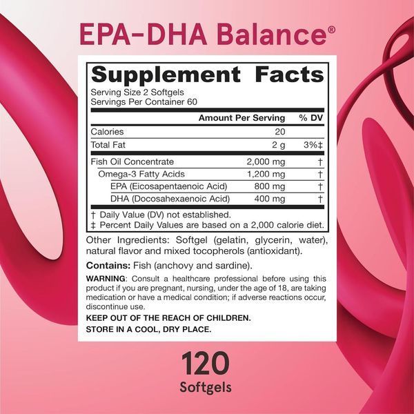 Jarrow Formulas EPA-DHA Balance 120 капсул (4384303877) 4384303877 фото