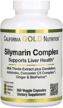 Специальный продукт California Gold Nutrition Silymarin Complex 360 капсул (4384303668) 1458139078 фото