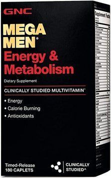 Вітаміни GNC Mega Men Energy & Metabolism 180 таблеток (4384302552) 1149112450 фото