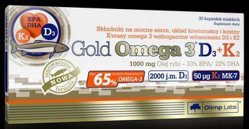 Витамины Olimp Sport Nutrition Gold Omega-3 D3+K2 30 капсул (4384301831) 1437158932 фото